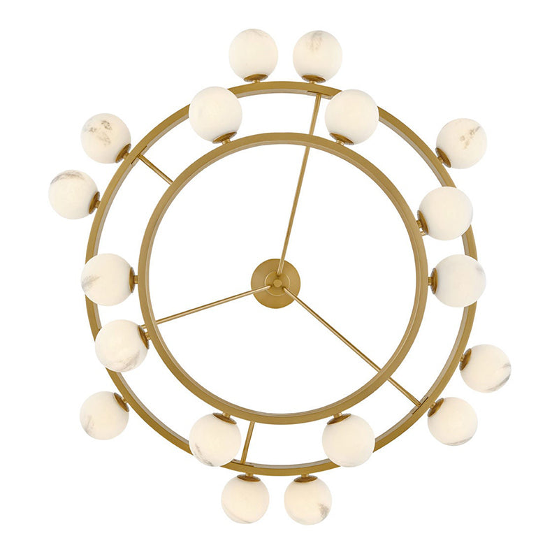 Fredrick Ramond FR41905 Selene 18-lt 48" LED Multi Tier Chandelier - Lacquered Brass