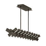 Fredrick Ramond FR42455 Stitch 42" LED Chandelier-Black Oxide