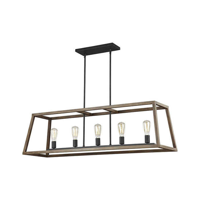 Feiss F3193 Gannet 5-lt Island Chandelier