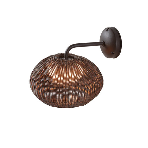 Bover Garota A/01 1-lt 11" LED Outdoor Wall Sconce-Graphite Brown/Brown
