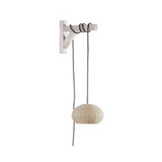 Bover Garota 1-lt 11" Outdoor Plug-In LED Pendant-Natural White/Ivory White