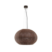 Bover Garota S/02 1-lt 28" LED Outdoor Pendant, TRIAC-Graphite Brown/Rattan Brown