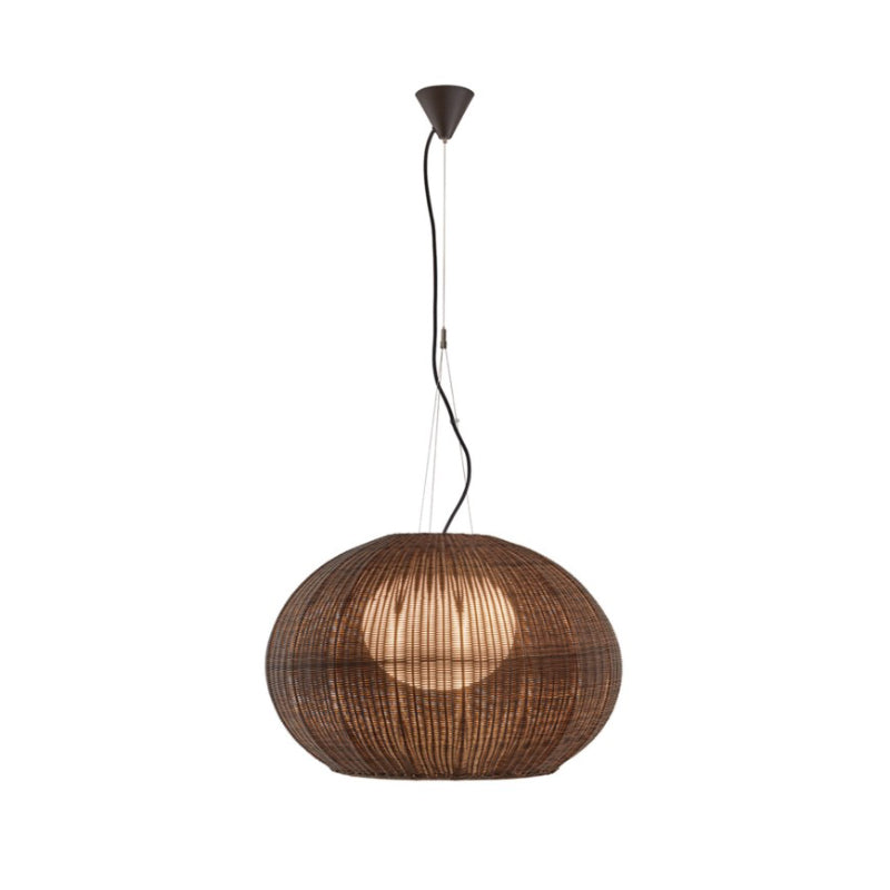 Bover Garota S/02 2-lt 28" LED Outdoor Pendant-Graphite Brown/Brown