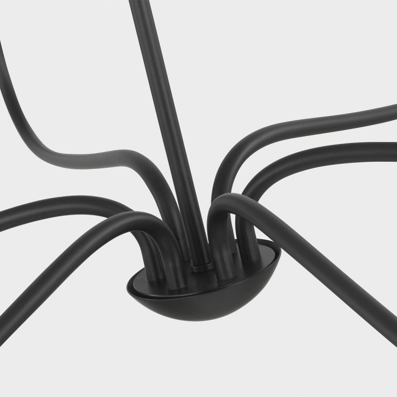 Generation GLC1196 Abells 6-lt 40" Chandelier - Midnight Black