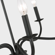 Generation GLC1205 Abells 5-lt 28" Chandelier - Midnight Black