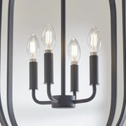 Generation GLC1304 Loretto 4-lt 16" Chandelier - Midnight Black