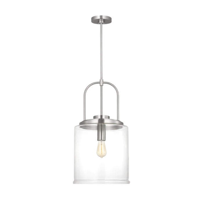 Visual Comfort GLP1051 Anders 1-lt 14" Large Pendant - Brushed Nickel