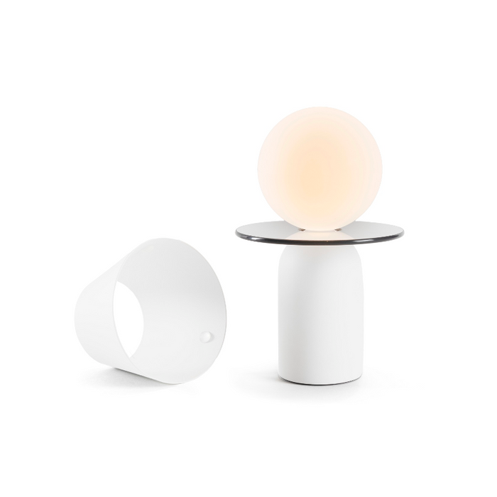 Koncept GUY Guy LED Lantern, Glass Disk Collar