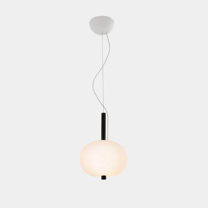 Bover Ilargi 1-lt 10" LED Pendant-Dark Wood