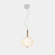 Bover Ilargi 1-lt 10" LED Pendant-Light Wood