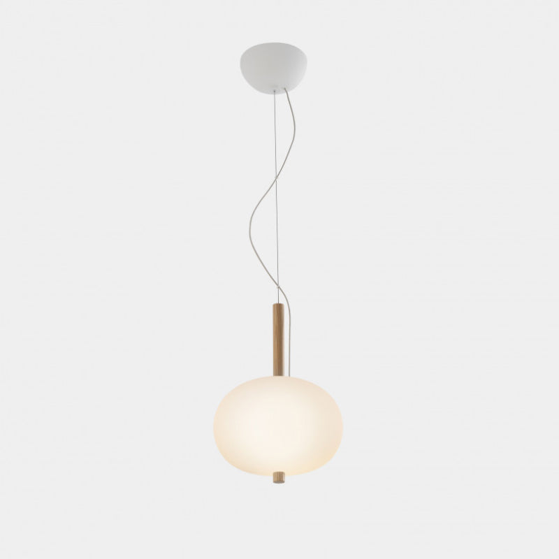 Bover Ilargi 1-lt 10" LED Pendant-Light Wood