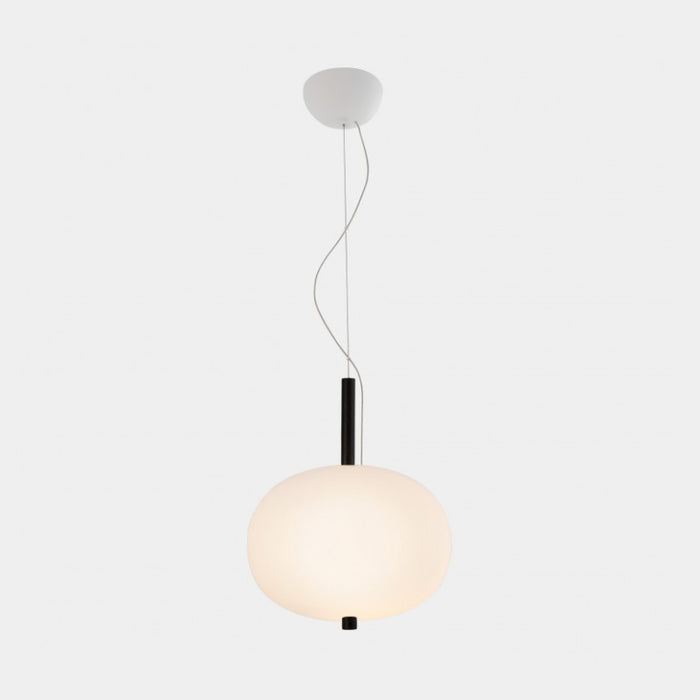 Bover Ilargi 1-lt 13" LED Pendant-Dark Wood