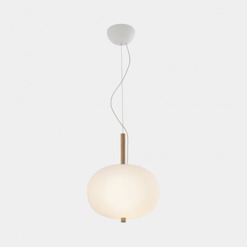 Bover Ilargi 1-lt 13" LED Pendant-Light Wood