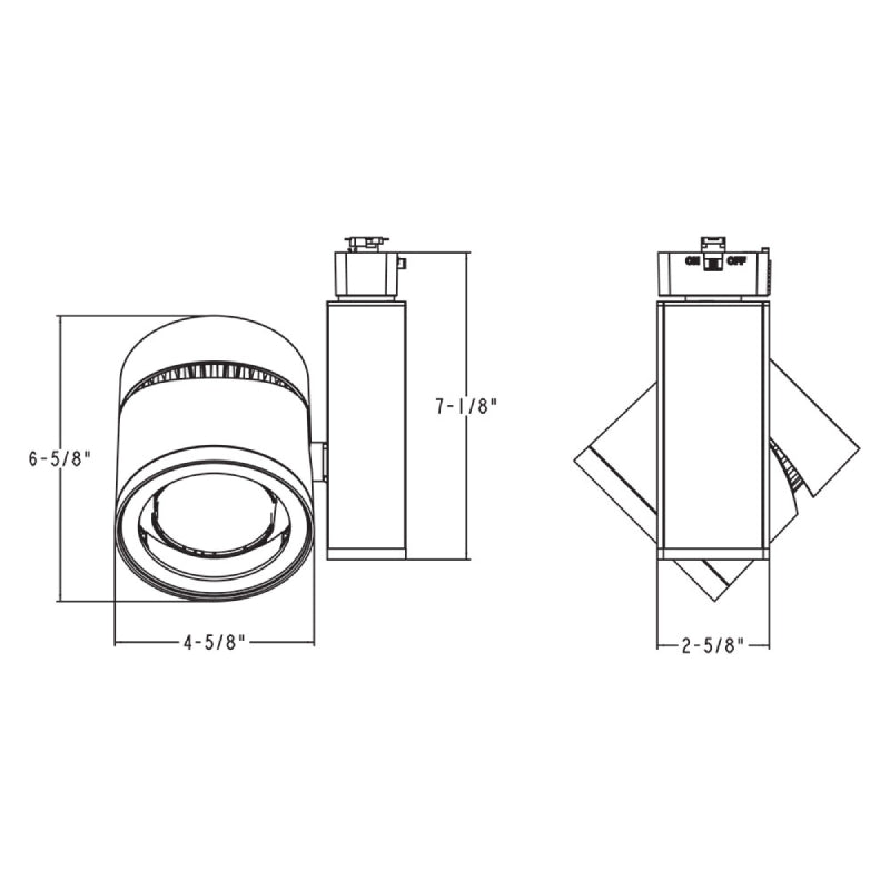 Juno Trac-Master T388L 55W LED Vertical Cylinder Track Head