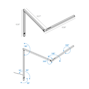 Koncept ZBD3100 Z-Bar Mini Pro Gen 4 LED Desk Lamp, Wall Mount