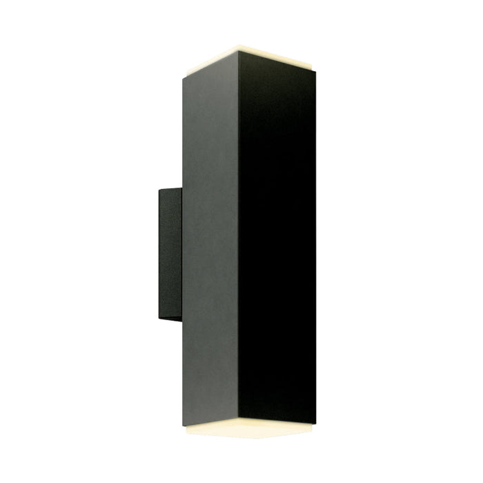 Dals LEDWALL-B Brooklyn 12" Tall LED Square Cylinder with Multiple Lighting Options - Black
