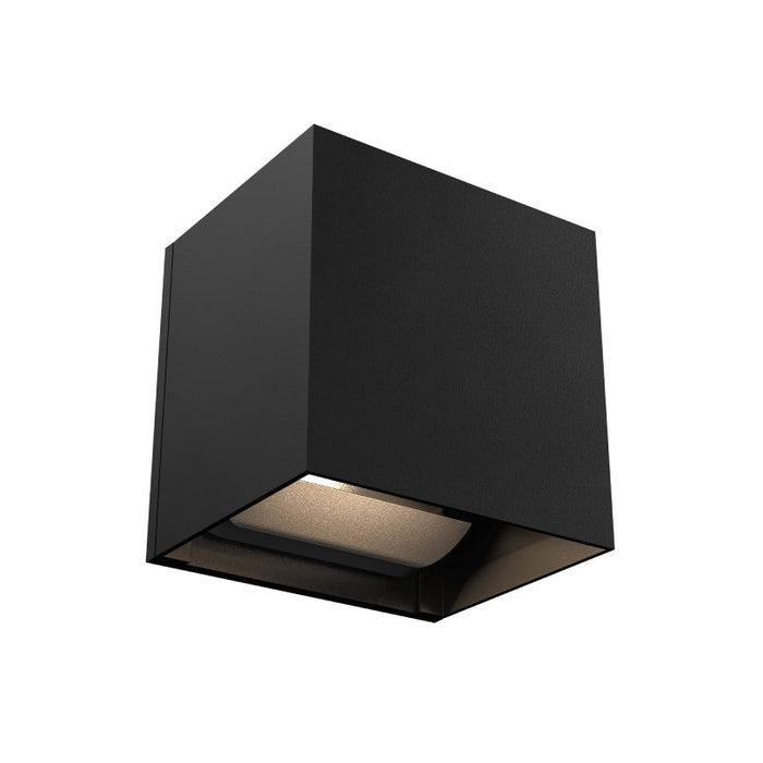 Dals LEDWALL-G-CC Geneva 4.5" Square Outdoor LED Directional Wall sconce, 5CCT Selectable - Black