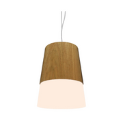 Accord 264 Conical 1-lt 11" LED Pendant, E26 Base - Louro Freijó