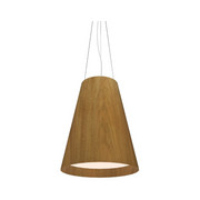 Accord 1146 Conical 3-lt 20" LED Pendant, E26 Base - Louro Freijó