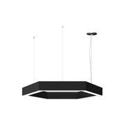 Elite LOOP-HEX-DI-LED Architectural LED Hexagon Pendant, Direct/Indirect Light