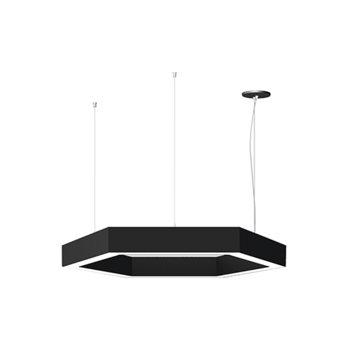 Elite LOOP-HEX-DI-LED Architectural LED Hexagon Pendant, Direct/Indirect Light