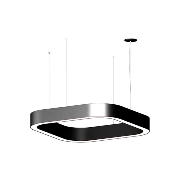 Elite LOOP-SQ-DI-LED Architectural LED Square Pendant, Direct/Indirect Light