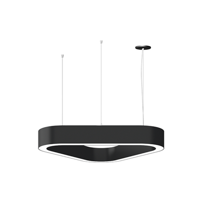 Elite LOOP-TRI-DI-LED Architectural LED Triangular Pendant, Direct/Indirect Light