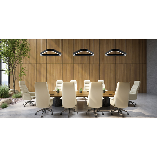 Elite LOOP-TRI-DI-LED Architectural LED Triangular Pendant, Direct/Indirect Light