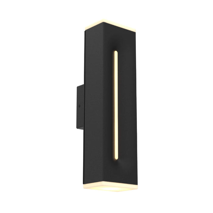Dals LWJ16-CC Profile 16" Tall Outdoor LED Wall Mount, 5CCT Selectable - Black