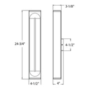 Dals LWJ24-CC Profile 24" Outdoor LED Wall Mount, 5CCT Selectable