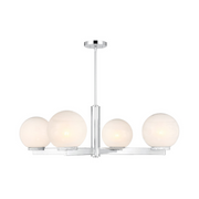 Savoy House M100123 4-lt 38" LED Chandelier - Chrome