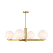 Savoy House M100123 4-lt 38" LED Chandelier - Natural Brass