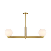 Savoy House M100124 2-lt 42" LED Linear Chandelier - Natural Brass
