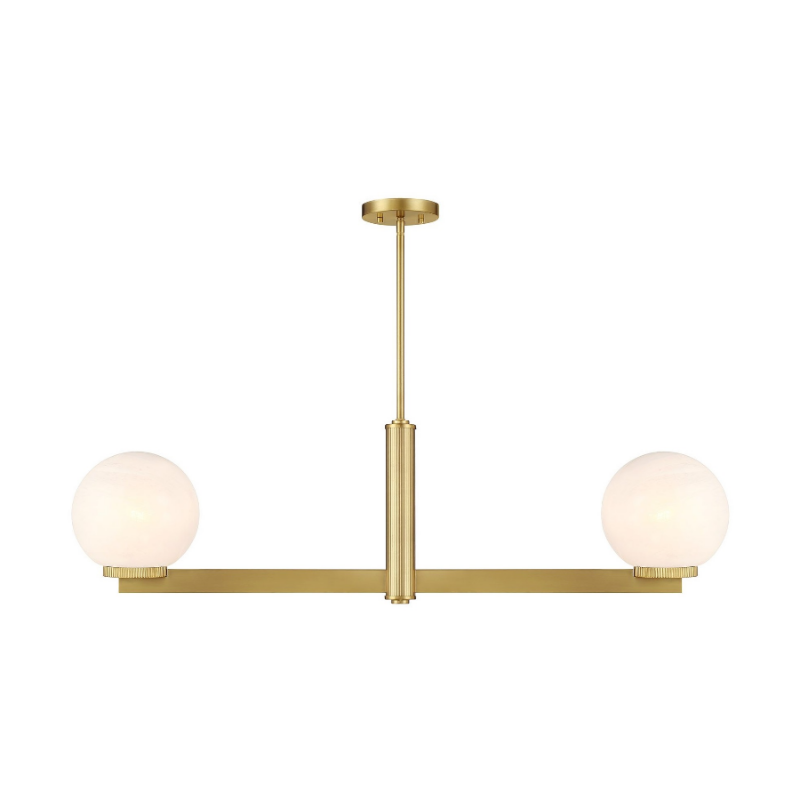 Savoy House M100124 2-lt 42" LED Linear Chandelier - Natural Brass