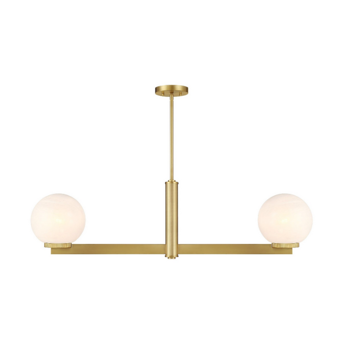 Savoy House M100124 2-lt 42" LED Linear Chandelier - Natural Brass