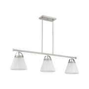 Savoy House M100125 3-lt 39" LED Linear Chandelier - Brushed Nickel