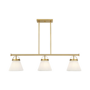 Savoy House M100125 3-lt 39" LED Linear Chandelier - Natural Brass