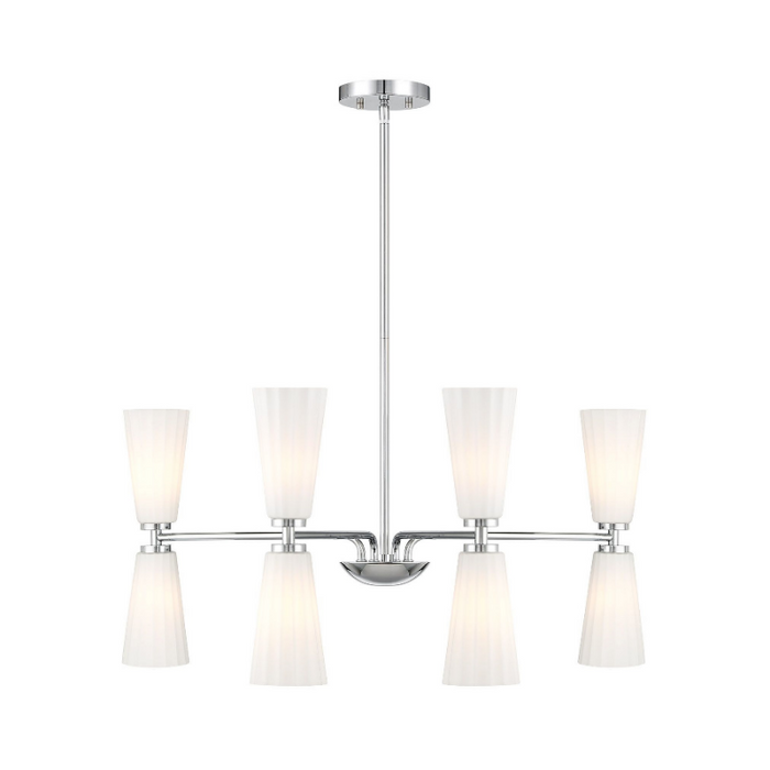 Savoy House M100126 8-lt 32" LED Chandelier - Chrome