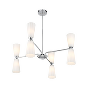 Savoy House M100126 8-lt 32" LED Chandelier - Chrome