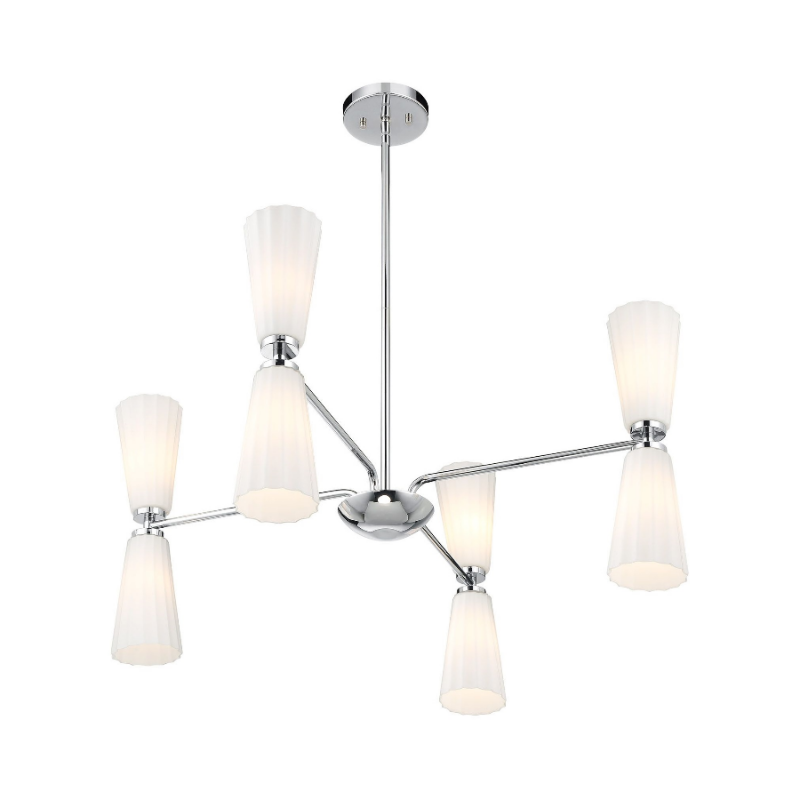 Savoy House M100126 8-lt 32" LED Chandelier - Chrome
