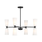 Savoy House M100126 8-lt 32" LED Chandelier - Matte Black