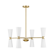 Savoy House M100126 8-lt 32" LED Chandelier - Natural Brass