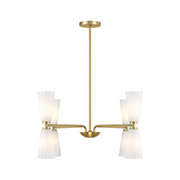 Savoy House M100126 8-lt 32" LED Chandelier - Natural Brass