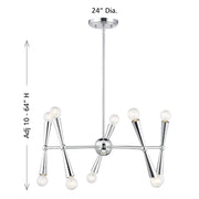 Savoy House M100128 10-lt 24" LED Chandelier
