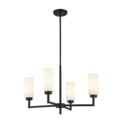 Savoy House M100129 4-lt 26" LED Chandelier - Matte Black