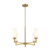 Savoy House M100129 4-lt 26" LED Chandelier - Natural Brass