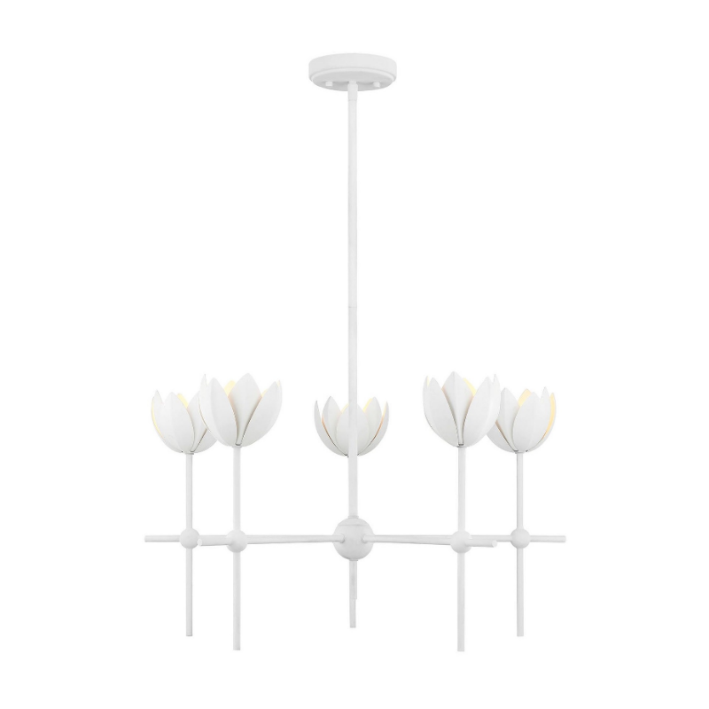 Savoy House M100131 5-lt 26" LED Chandelier - Bisque White