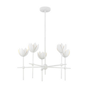 Savoy House M100131 5-lt 26" LED Chandelier - Bisque White