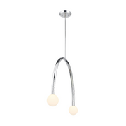 Savoy House M100132 2-lt 34" LED Chandelier - Chrome