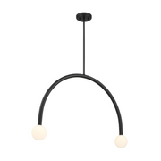 Savoy House M100132 2-lt 34" LED Chandelier - Matte Black
